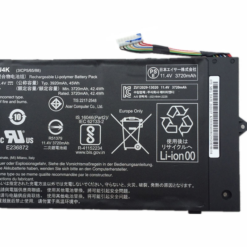 Original Battery Acer Chromebook 11 C740 3920mAh 45Wh long line
